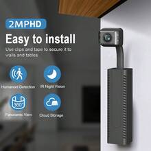 2MP Mini Máy chụp hình Có thể sạc lại Pin Wi-Fi không dây IP Máy chụp hình Kiểm tra chuyển động 10X Mini Có thể điều chỉnh P2P IR Tầm nhìn ban đêm Máy chụp hình Đối với Nhà V380 Ứng dụng Máy chụp hình Thích hợp Đối với Thú cưng , Trẻ sơ sinh , Và Người già Con người - màu đen - Xem 13
