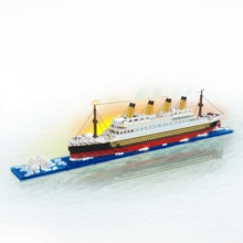 奢華郵輪迷你積木成人玩具，以精美的細節和逼真的特色重新製造您的夢想航程，1件裝 - In bag - 查看 9