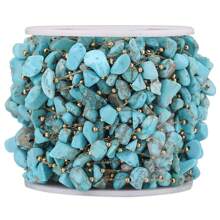 100cm Stainless Steel Chain With Asymmetrical Natural Stone Beads & Shell Pendants For Diy Jewelry Making Components - Stainless Steel Irregular Chain - View 13