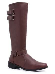 Women Knee-High Boots - 摩卡棕 - 查看 3