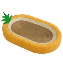 鳳梨狗爪板,麻繩貓砂貓睡床,耐用的貓床貓屋（適用於20磅左右的貓） - 黃色 - 查看 3