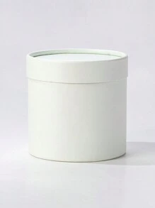 母亲节迷你鲜花礼盒1个，便携式圆形花瓶，DIY抱抱花盆，礼盒（随机包含白色和黑色花盆） - 彩色 - 查看 9