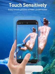 Rocoren 1 Piece Rocoren Transparent Mobile Phone Waterproof Bag Touch Screen Waterproof Mobile Phone Case For Swimming