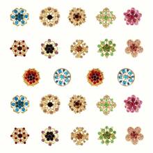 24pcs/Set Mini Rhinestone Decor Alloy Brooch Pins, Suitable For Daily Wear, Fixing Clothes Collar And Preventing Exposure - Set Brooch - View 7