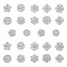 24pcs/Set Mini Rhinestone Decor Alloy Brooch Pins, Suitable For Daily Wear, Fixing Clothes Collar And Preventing Exposure - Set Brooch - View 10