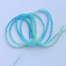 2股約380顆2mm漸層烤色小種籽面切割水晶珠圓形鬆散分隔珠,適用於diy珠寶製作項鍊頭飾 - Glass Crystal Beads - 查看 17