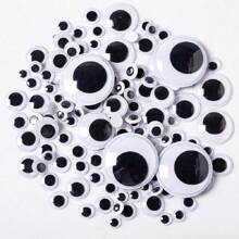 200pcs 6/8/10/12mm Black Colorful Wiggly Wobbly Googly Doll Eyes Stickers For Cup Doll Plush Car DIY Painting Accessories Supplies