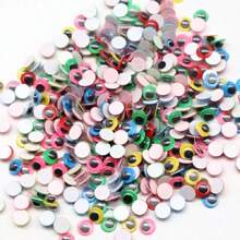 200pcs 6/8/10/12mm Black Colorful Wiggly Wobbly Googly Doll Eyes Stickers For Cup Doll Plush Car DIY Painting Accessories Supplies