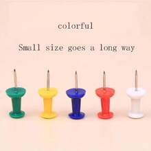 Box Of Colored Pushpins, Oversized Decorative Art Pushpins, Long Transparent DIY Creative Art Office Pins