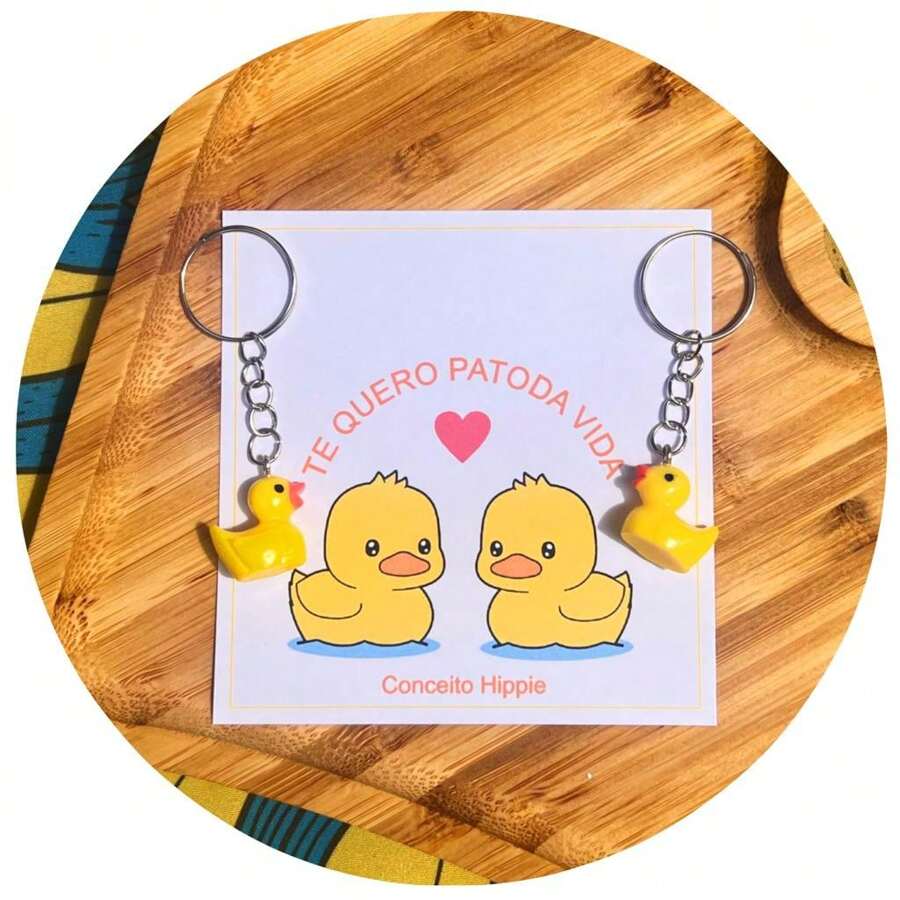 Móc Khóa & Móc Khóa Dễ Thương, Thích Hợp Để Sử Dụng Hàng Ngày Hoặc Tặng Quà Thông Thường - Màu vàng - Xem 1