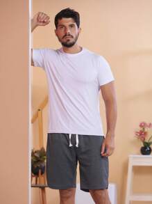 Men Shorts - 灰色 - 查看 3