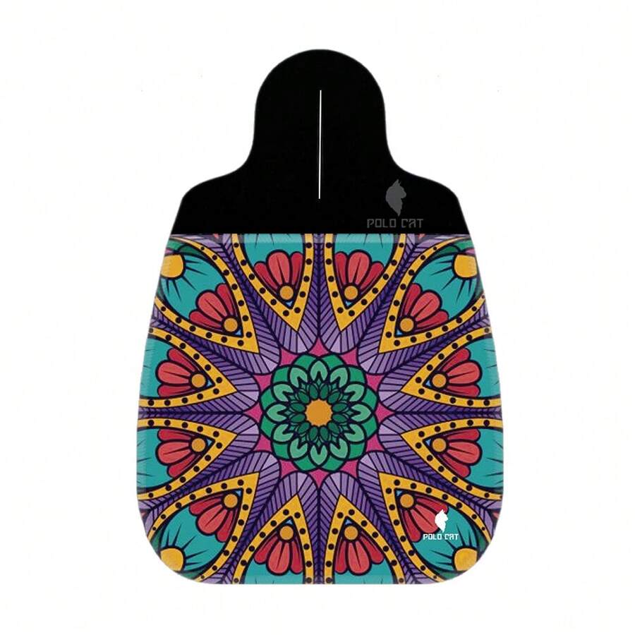 Lixeira Lixinho de Carro vários modelos Mandala - Mandala Ornamental Roxo Laranja - Visão 1