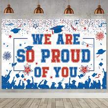 5*3 Feet 2024 Graduation Backdrop Various Styles Glitter Large Graduation Party Backdrop 2024 Congratulations Graduates Banner Prom Cake Table Decoration Photo Booth Props - Graduation-5 - View 4