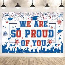 5*3 Feet 2024 Graduation Backdrop Various Styles Glitter Large Graduation Party Backdrop 2024 Congratulations Graduates Banner Prom Cake Table Decoration Photo Booth Props - Graduation-5 - View 3