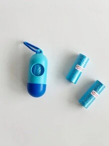 1 盒 + 45 件袋 / 1 盒 + 90 件袋 / 150 件袋 婴儿推车便携式垃圾袋分配器盒和塑料袋 - 藍和深藍 - 查看 5