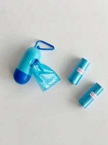 1 盒 + 45 件袋 / 1 盒 + 90 件袋 / 150 件袋 婴儿推车便携式垃圾袋分配器盒和塑料袋 - 藍和深藍 - 查看 3