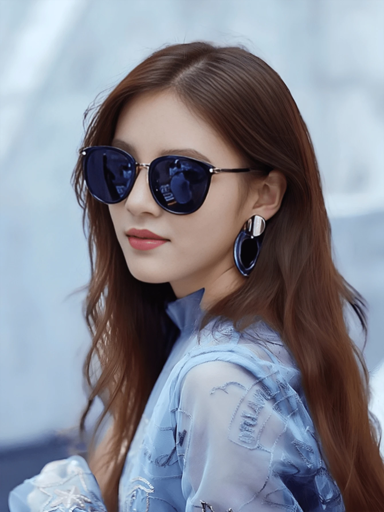 Vintage Round Frame Plastic Decorative Fashion Glasses Elegant Shades Beach Accessories Beach Accessories For Women Glasses Shades Basics Fall Winter Women Outfits Clothes Business Casual Gifts - 黑色 - 查看 1