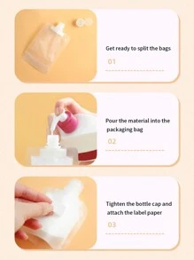 10 cái 50ML Du lịch Trống Có thể Nạp lại Có thể tái sử dụng Chống rò rỉ Dầu gội đầu Đồ tắm rửa
 Dầu xả Rò rỉ bằng chứng Du lịch Túi đựng - trắng - Xem 2