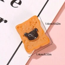 10 chiếc Đồ chơi mô phỏng thực phẩm bằng nhựa ngẫu nhiên Vật liệu tự làm, bao gồm trang trí vỏ điện thoại, bộ phận làm đồ trang sức và trang trí phẳng sáng tạo - Đồ chơi thực phẩm mô phỏng - Xem 2