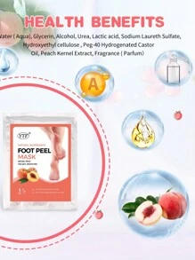 4入組角質軟化去除老化角質腳膜補修腳跟、去除死皮屑,適用於龜裂腳跟的蜜桃腳膜 - 白色 - 查看 2