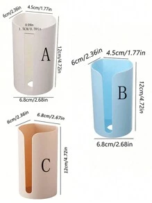 1pc Creative No-Drill Trash Bag Storage Box, Kitchen Wall-Mounted Garbage Bag Dispenser Drawer-Type Plastic Bag Organizer