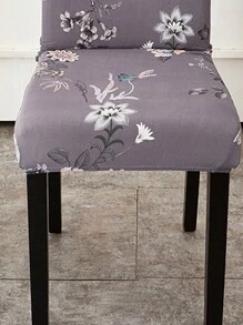 1 cái/2 cái Hiện đại Cổ điển In Bao ghế , Co giãn Polyester Slipcover Đối với Ăn uống Phòng , Chống bụi - màu xám tím - Xem 3