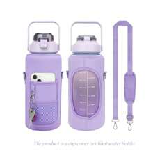 1pc 2000ml/64oz Acrylic Bottle Cover(Without Water Bottle And Key), Black Pocket Detail Tumbler Sleeve For Kitchen, Back To School Supplies Home Kitchen Appliances Accessories Gadgets Tools Christmas Kitchen Stuff Cooking Christmas - Multicolor - View 21