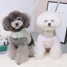 Mới Mùa xuân/Mùa hè Quần áo thú cưng Đối với Teddy , Chó phốc sóc , , Dễ thương Gấu Thiết kế kẻ sọc Ngực Và Trở lại - Màu tím - Xem 7