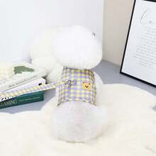 Mới Mùa xuân/Mùa hè Quần áo thú cưng Đối với Teddy , Chó phốc sóc , , Dễ thương Gấu Thiết kế kẻ sọc Ngực Và Trở lại - Màu tím - Xem 10