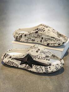 Dép nam thể thao đế dày chống trượt thời trang mới, dép đi trong nhà, thoáng khí, chống trượt, chống mồ hôi, chống mài mòn, thích hợp để mặc trong nhà, ngoài trời, tắm và đi biển. - Màu Khaki - Xem 3