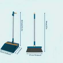 2pcs/Set Multifunctional Broom Dustpan Floor Brush Set Non-Stick Hair Extended Broom Magic Easy Sweeping Suitable For Office Home Kitchen Lobby,Kitchen,Kitchen Items,Cleaning,Kitchen Towel - White - View 9