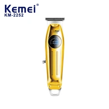 KEMEI Cordless Hair Trimmer Km-2252 Professional Electric Hair Clipper And Beard Trimmer For Men - Gold - View 4