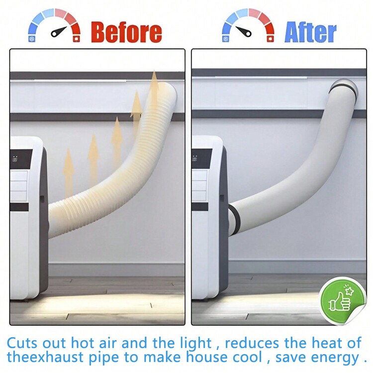 Air Conditioner Hose Protection Cover Insulated Air Conditioner Hose Cover Wrap Portable AC Hose Cover Washable Air Conditioner Hose Cover Easy Installation For Most 5inch To 5.9inch Exhaust Hoses - one-size - View 6