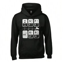 Sudadera con estampado de cambios de velocidad de trailer kenworth - Negro - Ver 3