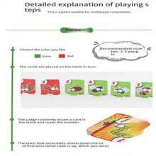 Frog Mouth Spits Ball Parent-Child Interactive Desktop Toy For Kids (English Color Box) - Green - View 3