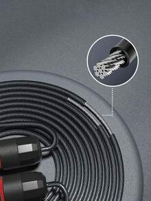 Adult Steel Wire Skipping Rope Fitness Equipment Men School Sports Goods Skipping Rope For Primary And Middle School Students - Black - View 2