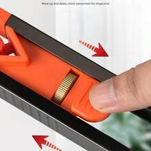 Woodworking Measuring Gauge Set, Profile Scribing Ruler Contour With Lock, Adjustable Irregularity Radian Precise Measurement Tool - Orange - View 5