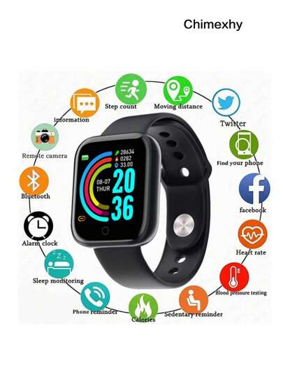 Chimexhy  Reloj Inteligente Deportivo Y68 Smartwatch Con Bluetooth