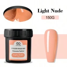 5.29 Ounces Of Nail Extension Gel French Acrylic Gel Immersion UV LED Nude Pink - Perfect For French Nail Art, Hard Gel Formula, Long-Lasting, Nourishing Ingredients, Nail Art Accessory