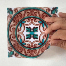 Alwayspon 10Pcs Peel And Stick Vinyl Wall Tile Sticker, Self-Adhesive Waterproof Backsplach Sticker For Kithchen Bathroom Decor, Square PVC Tile Decals Apply On Tiles, Easy To Use Clean And Remove - Garden - View 7