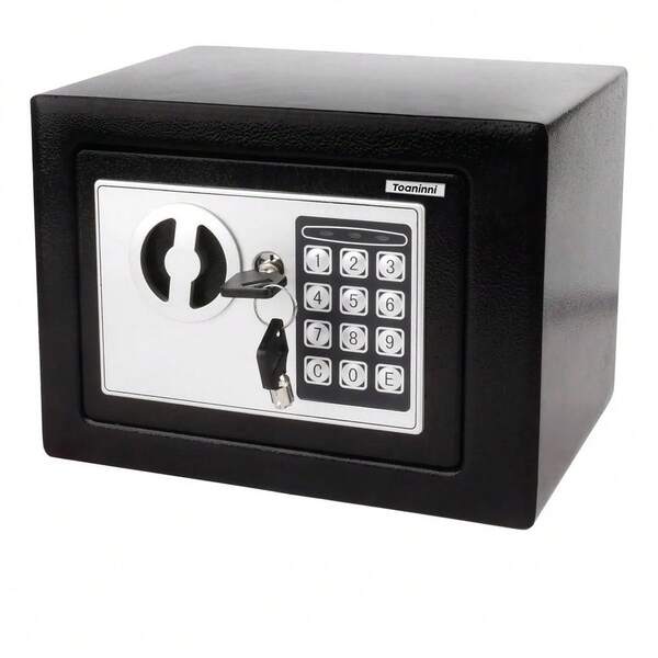 Cofre Eletrônico Digital Teclado Com Senha + 2 Chaves To17