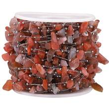 100cm Stainless Steel Chain With Asymmetrical Natural Stone Beads & Shell Pendants For Diy Jewelry Making Components - Stainless Steel Irregular Chain - View 12