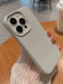 2.0mm厚液体硅胶手机壳适用于苹果16 15 14 13 12 11 Pro Max和S24U S23 S22 S25系列，全身保护套防水防震防摔防刮 - 灰色 - 查看 4