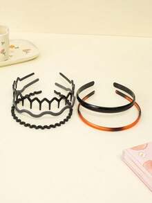 5 cái Không giới tính Phong cách Đơn giản Xoắn Knotted Băng đô Phụ kiện tóc - Nhiều màu - Xem 4