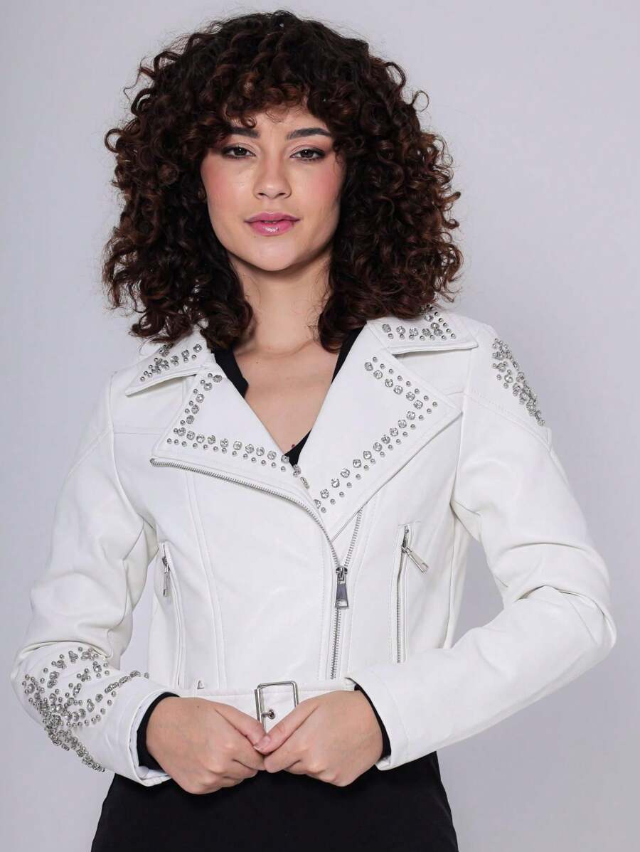 Women Down Coats - 白色 - 查看 1