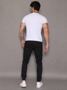 Men Pants - 黑色 - 查看 4