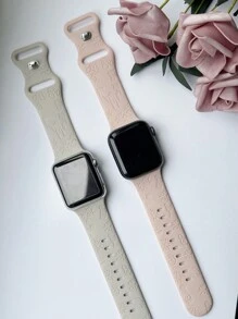 2pcs/Set Bandas de Silicone Esculpidas com Padrão Snack & Firework para Apple Watch 38/40/41/42/44/45/49mm Compatíveis com as Pulseiras do Apple Watch Ultra/9/Se/8/7/6/5/4/3/2/1