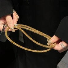 Rhinestone Decorated Phone Chain & Lanyard, Luxury Rhinestone Pendant For Women