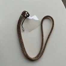 Rhinestone Decorated Phone Chain & Lanyard, Luxury Rhinestone Pendant For Women