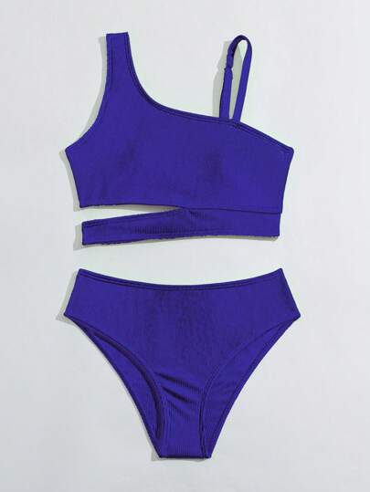 Set bikini con reggiseno imbottito e slip separabili per ragazze pre-adolescenti, set da bagno per vacanze estive in spiaggia